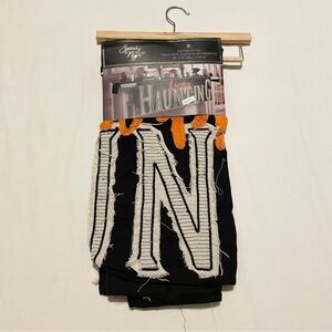 Spooky Night Happy Haunting Mantel Scarf Halloween